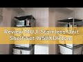 Review MUJI Stainless Unit Shelf Set W58XD41cm