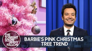 Barbie's Pink Christmas Tree Trend, a Family's $10,000 Disney Gift Card Mishap | The Tonight Show