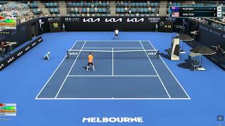 Alexei Popyrin VS Ben Shelton | Australian Open 2023 | Tennis Elbow 4 | CPU vs CPU Simulation