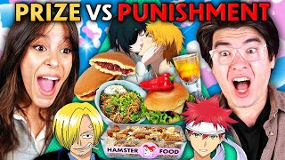 Prize Vs. Punishment Roulette - Iconic Anime Food! (One Piece, Food Wars, Demon