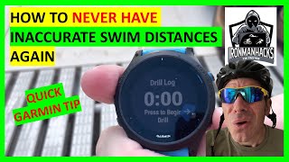 Never have inaccurate swim distances or paces again. Simple Garmin trick.