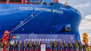 Docking of Chinese SHIP opens direct route from China to Brazil