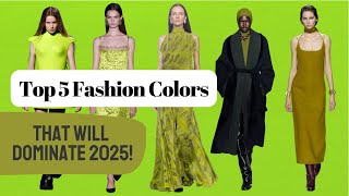 Fashion Expert Shares Top colors Trends for 2025