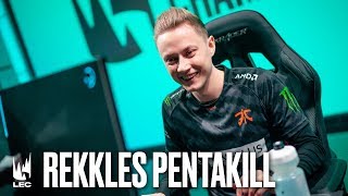 Rekkles gets the Pentakill! | #LEC Week 3