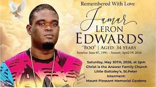 Live Stream of Funeral Service for Jamar Edwards