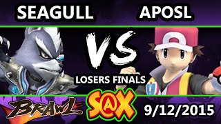 S@X Monthly - NS | Seagull (Wolf) Vs. VGBC | Aposl (Pokemon Trainer) SSBB LF - Smash Brawl