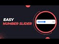 How To Make Range Slider Using HTML and CSS || Custom Range Slider using HTML CSS & Javascript