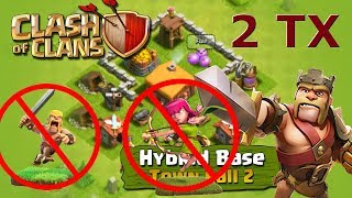 непобедимая база для 2 тх 2018 clash of clans РАССТАНОВКА ДЛЯ 2 ТХ