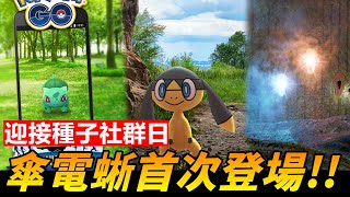 迎接種子社群日\u0026傘電蜥在發電所活動首次登場!超級可愛但用途...【精靈寶可夢go】