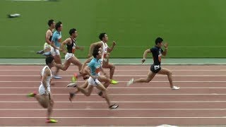 桐生祥秀 10.24 決勝 男子100m 関東学生陸上2017