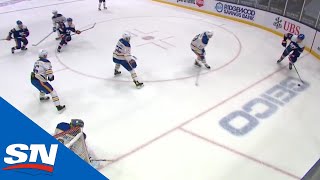 Islanders' Matt Martin Scores From Behind Goal-line Off Jonas Johansson's Mask