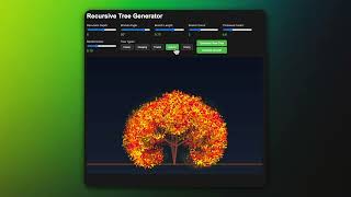Recursive Tree Generator - Interactive Digital Forest