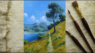 Deniz Manzara  Akrilik Boya  Landscape Painting