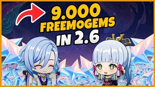 How Many FREE PRIMOGEMS We'll Get For Patch 2.6??