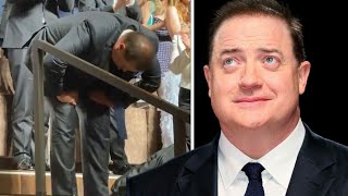 Brendan Fraser gets tearful as The Whale receives a six-minute standing ovation at Venice Film...