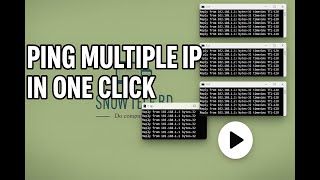 Ping Multiple IP Address CMD in One Click | Ping Multiple IP Address CMD One Click Method