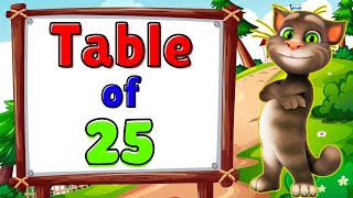 Table of 25 | Multiplication table of 25 | 25 times table | 25 ka pahada | 25 table | Tables