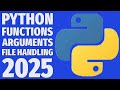 ✅ How to Use Functions & Arguments in Python File Handling 2025