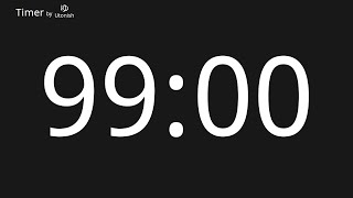 99 Minute Countdown Timer