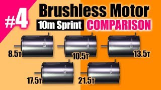 Brushless Motor Comparison(8.5,10.5,13.5,17.5,21.5T) Acceleration Feeling by G-FORCE,TAMIYA,YOKOMO