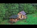 Rainy days in the taiga! Escaping from the rain in a gazebo with a new roof! Cooking NETTLE SOUP