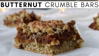 Roasted Butternut Squash Crumble Bars