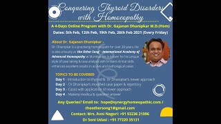 Conquering Thyroid Disorders Homeopathy | Dr Gajanan Dhanipkar