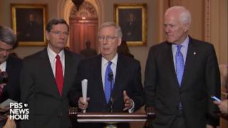 WATCH: Senate Republican leaders hold news briefing after weekly policy meeting