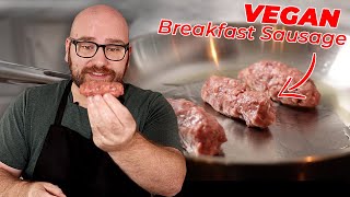 Making an EASY Vegan Breakfast Sausage ANYONE WILL LOVE