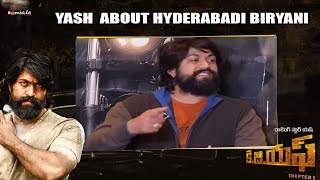 Yash and Shirinidhi Shetty About Hyderabadi Dum Biryani | KGF Team Special Interview with Mangli