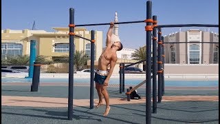 One Arm Pull Up World Record (17 Reps) - By Dima Malakhov