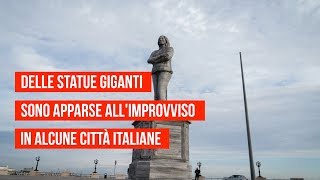 Milano, Napoli, Bari: il giallo delle strane statue apparse in strada