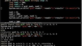 Recursion Example: GCD