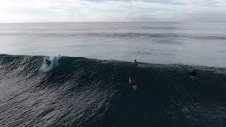 朝の波物語を伊良湖上空から配信　サーフィン　ドローン　波情報　波状況　波予想