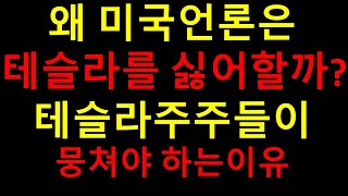 미국언론은 왜 테슬라를 싫어할까? 내연기관차와 어떤관계가 있나? 테슬라 주주들이 뭉쳐야 하는 이유!