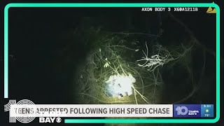 Teens arrested following high-speed chase Friday morning in Hillsborough County