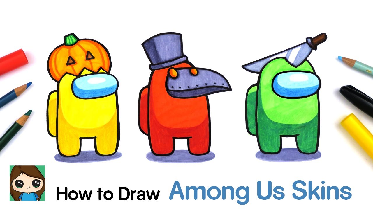 How To Draw A Among Us Character - How To Draw Among Us Easy In 15 ...