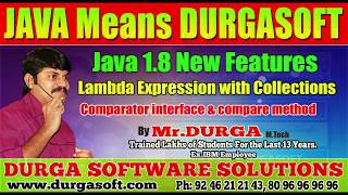Java 8 || Lambda Expression with Collections || Comparator interface & compare method