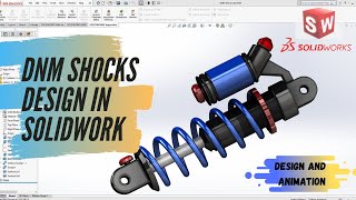 🔴 Shock Absorbers Designing And Animations | SOLIDWORKS TUTORIALS | FSAE - BIKE SHOCKS MOTION STUDY