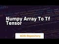 numpy array to tf tensor