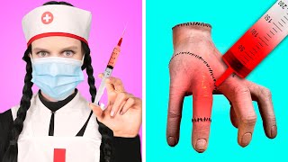 Wednesday Addams Hospital! Cool Hacks and Funny Situations In Real Life