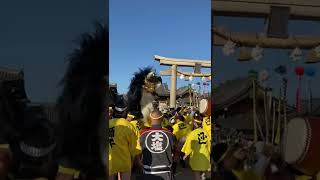 2022 大塩天満宮 秋祭り 本宮 毛獅子道中舞 西之丁