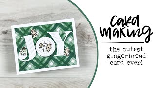 Gingerbread Joy | Holiday Cardmaking 2024 | The cutest gingerbread card ever!