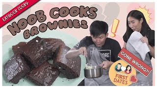 Noob Cook Tries Baking Fudgy Brownies | Noob Cooks | EP 5