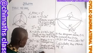 2 SIMPLE METHODS TO SOLVE THIS CIRCLE GEOMETRY CYCLIC QUAD  #chimaths