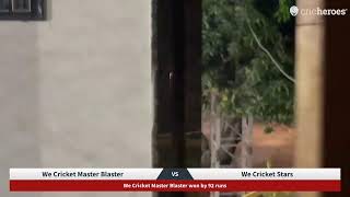 We Cricket Stars vs We Cricket Master Blaster | Live - Valsad KC Cricket Ground Ronvel Valsad