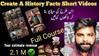 How to Make Viral History Shorts - FULL Course ($800/Day) | Animation video kaisy banay |Sharing