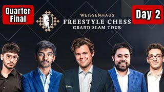 Freestyle Chess Grand Slam Weissenhaus | Magnus vs Nodirbek, Gukesh vs Caruana | Quarterfinals Day 2