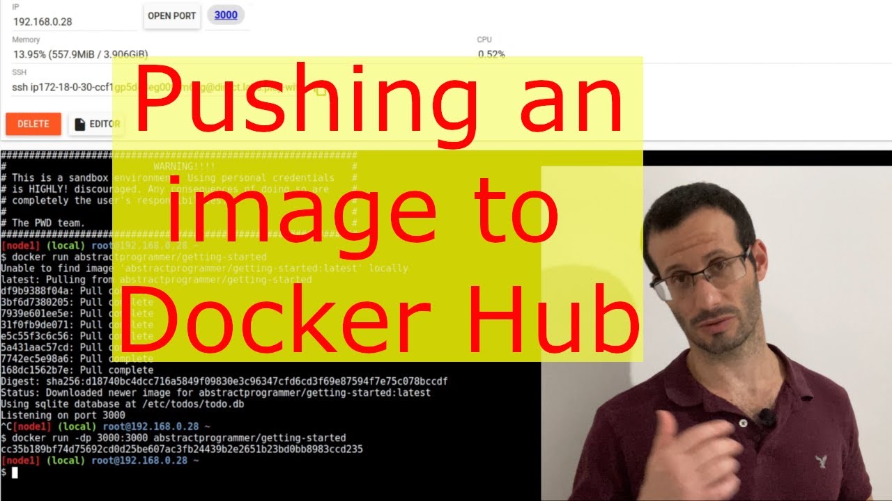 How To Upload An Image To Docker Hub - YouTube