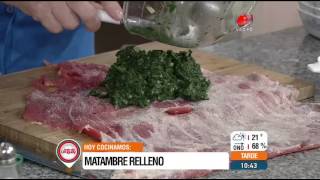 Marisa Sclavo prepara Matambre relleno (3jun2015)